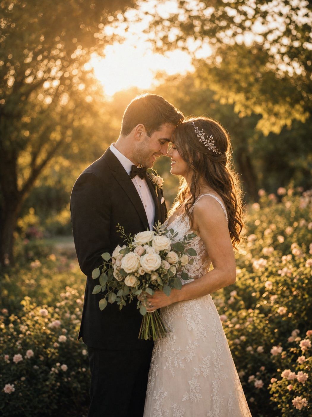 Couple at golden hour